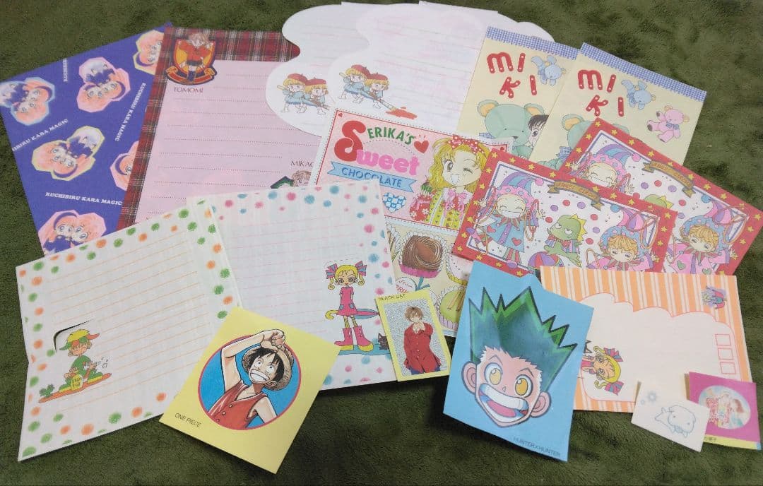 平成レトロ】少女漫画付録レターセット(りぼん、なかよし等) シールの