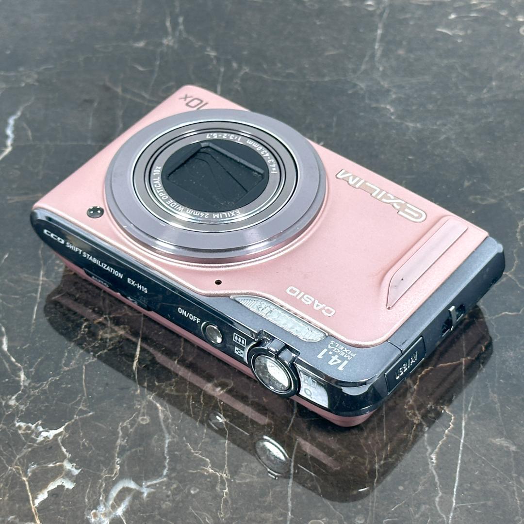 CASIO EXILIM Hi-ZOOM EX-H15 ピンク - デジタルカメラ本当に 安い 通販