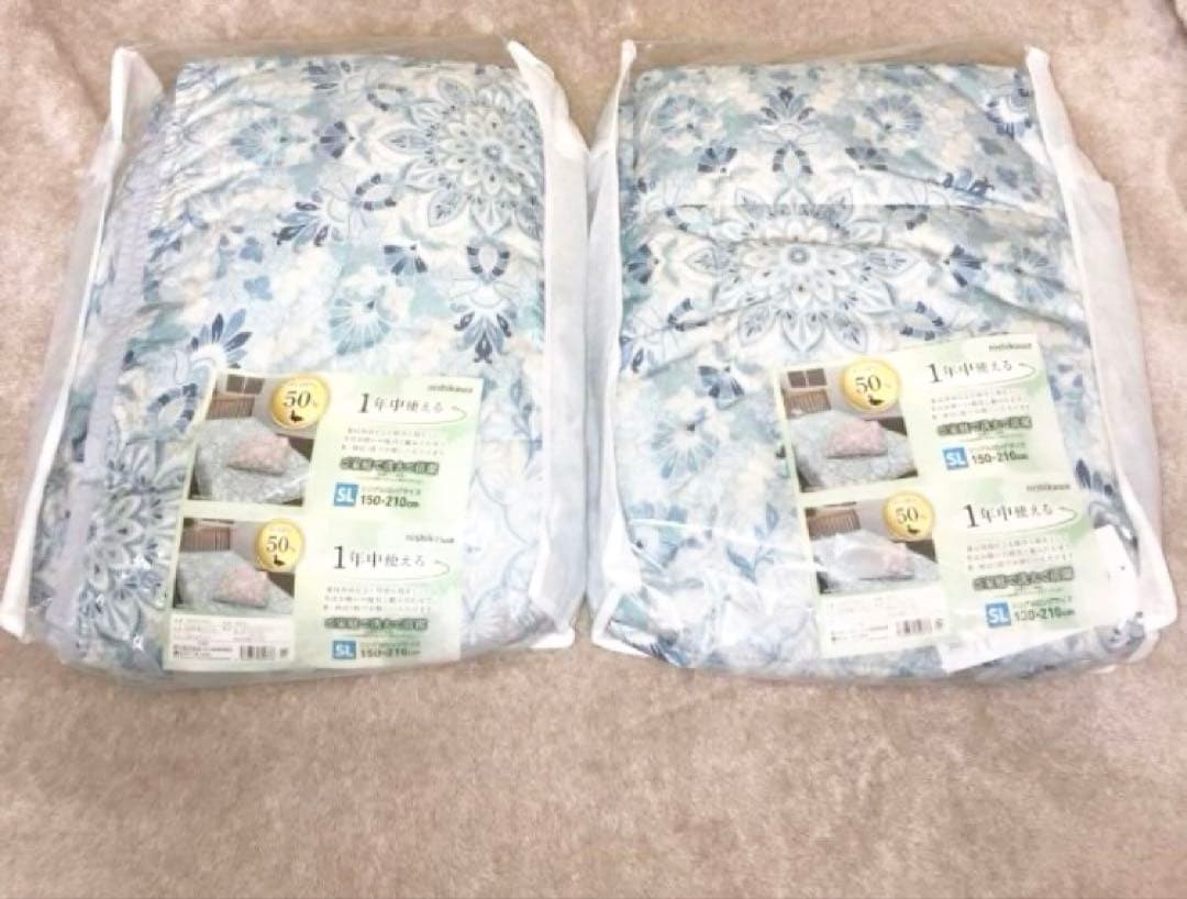 どきん様のお取り置きです。ラスト１組　西川　肌掛け羽毛布団　２枚セット 西川プレミアム 羽毛掛けふとん （シングル～キング）[グース