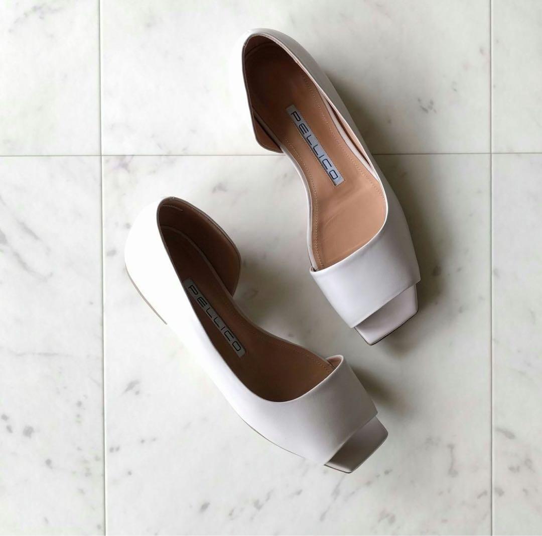 PELLICO ペリーコ　オープン トゥ フラット パンプス New Square Toe “PALA” | PELLICO｜ペリーコ