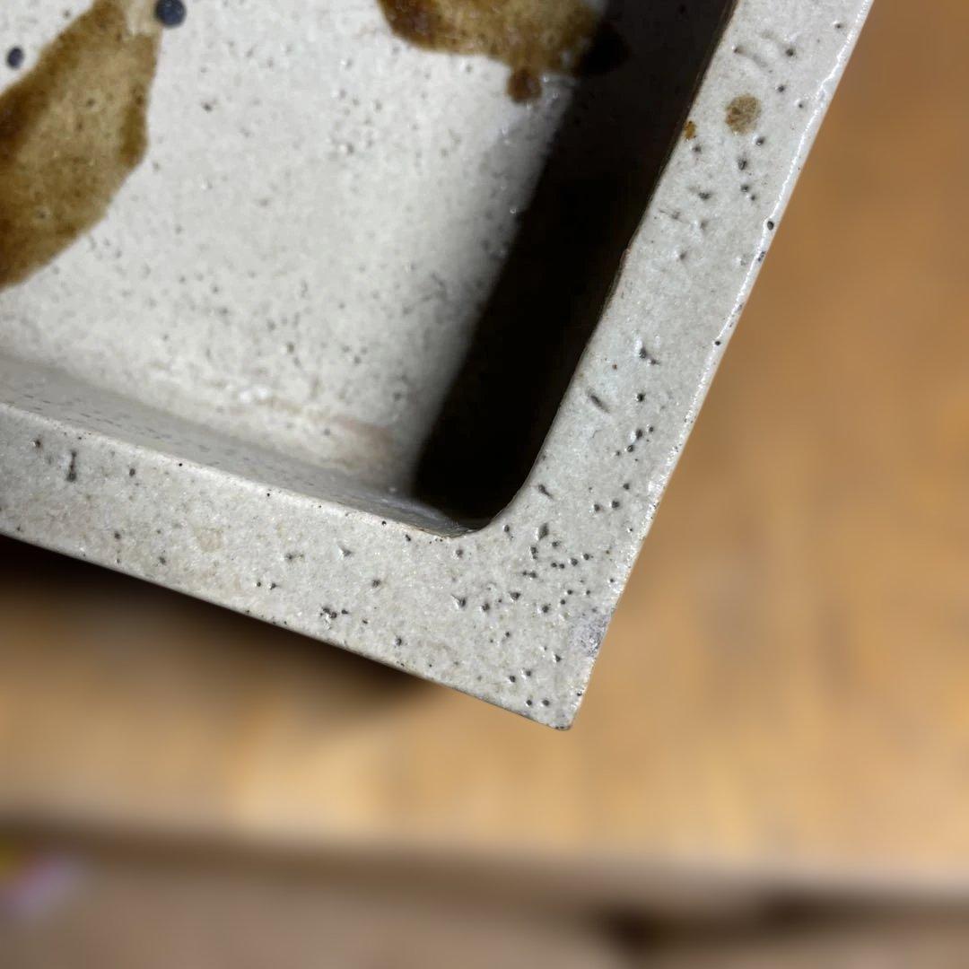 浜田庄司 鐡絵水盤 箱なし