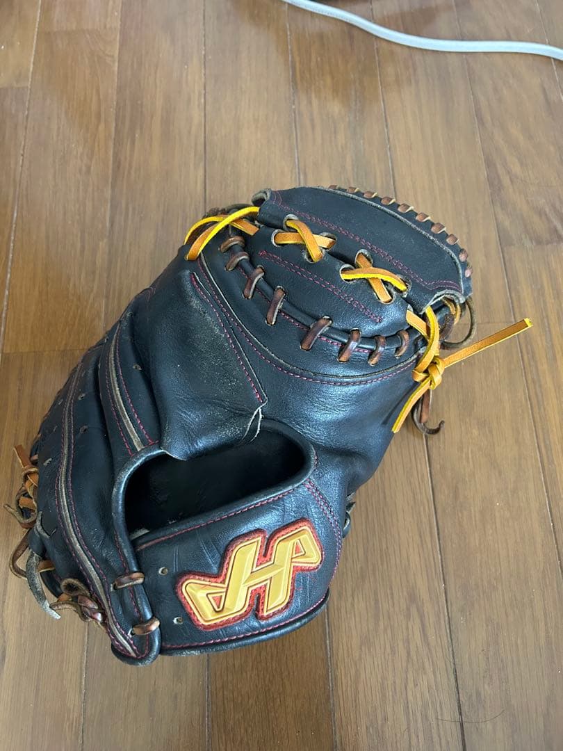 ハタケヤマ硬式野球用グローブ 黒 野球 ハタケヤマ 硬式グローブ 高校野球対応 グラブ 久 一般 内野 内