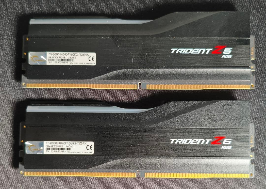 G.SKILL TRIDENT Z5 DDR5 6000MHz 16GB×2 G.Skill Trident Z5 Neo RGB F5-6000J3444F64GX2-TZ5NR (DDR5-6000