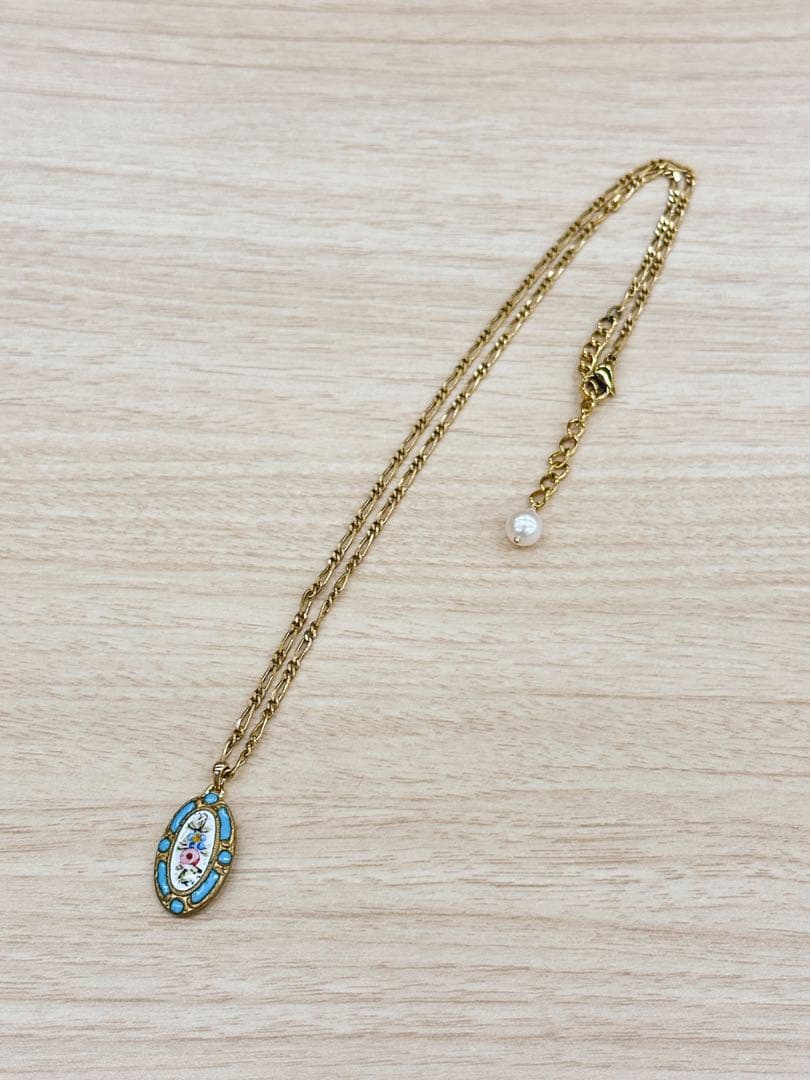 もんじろう　アクセサリー　エマイユネックレス・あこやパール JEWELGARDEN限定】6月誕生石 シルバー あこや真珠 ネックレス