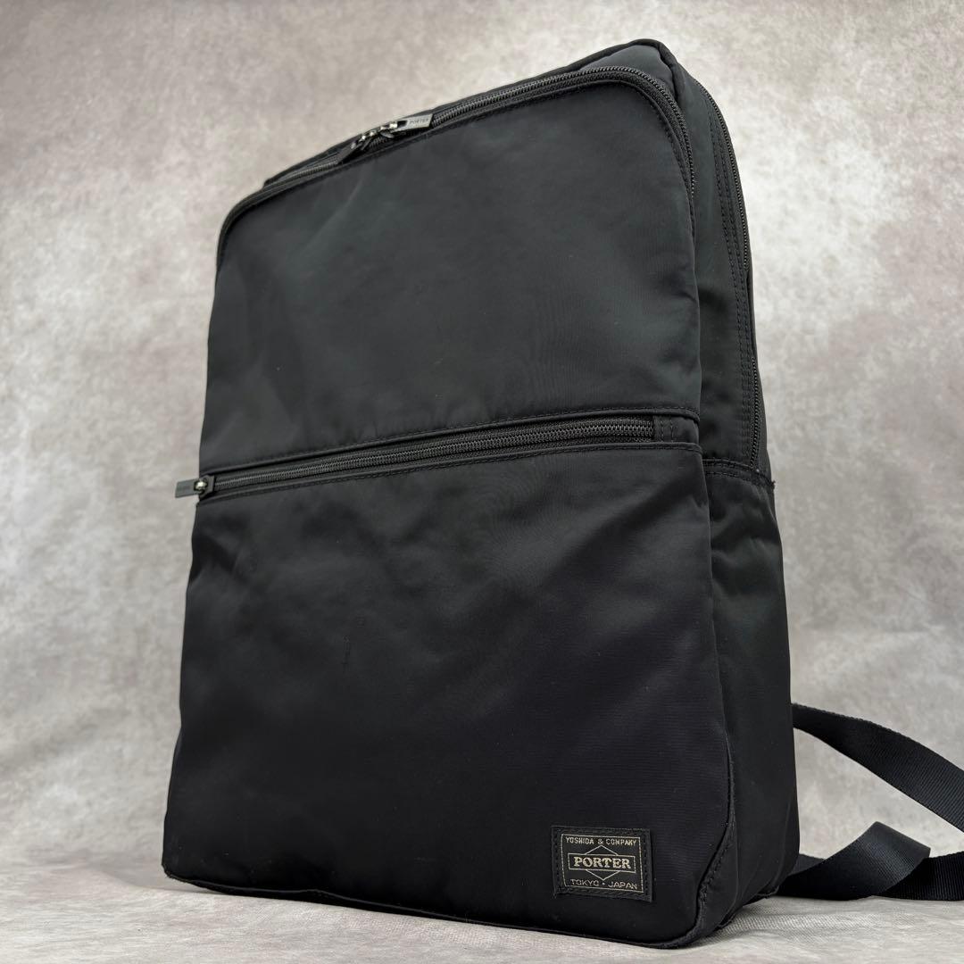 【良品✨】ポーター タイム デイパック リュックサック ビジネス 吉田カバン 黒 TIME（PORTER） ポーター タイム ブラック デイパック 146-16103