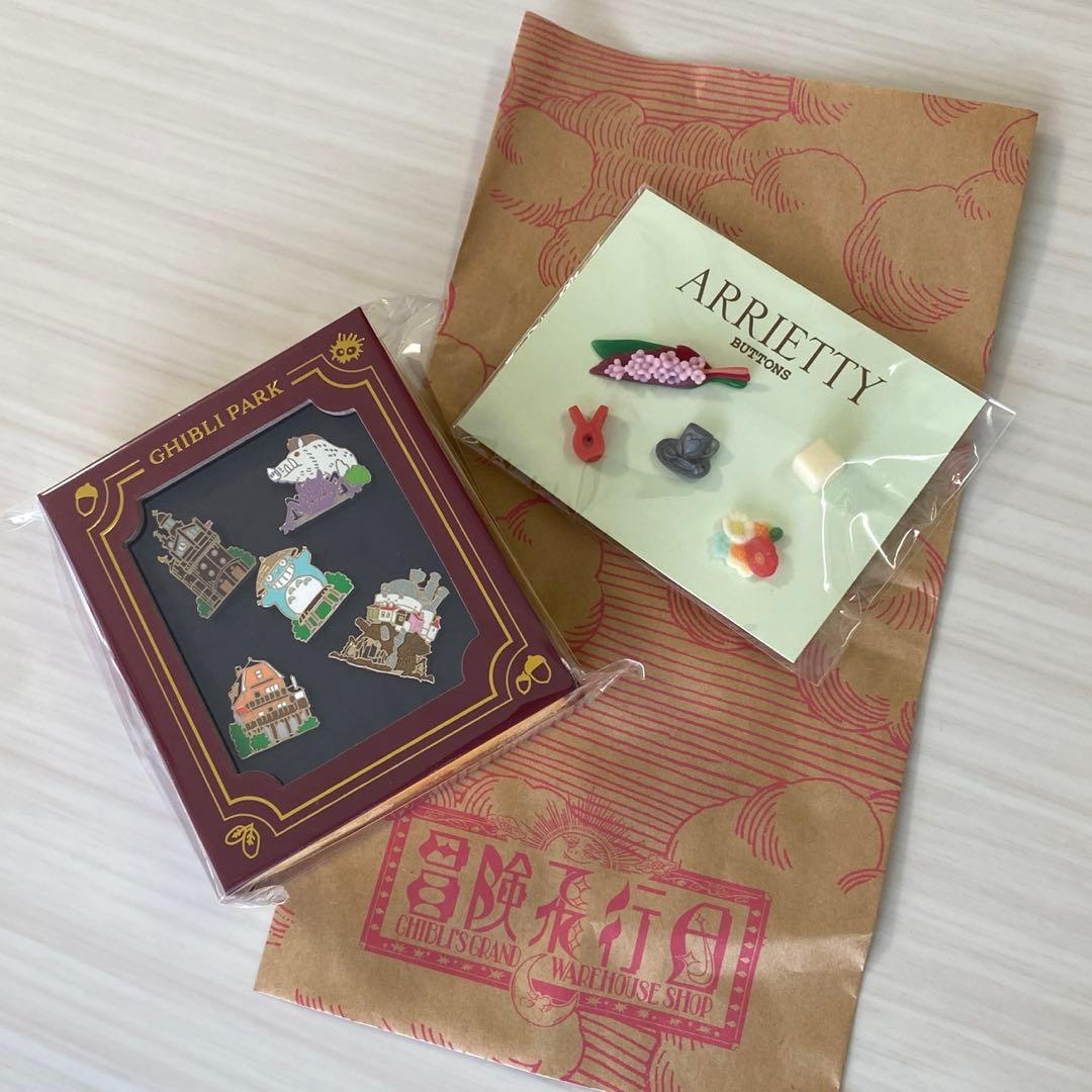 ジブリパーク ピンバッジセット & アリエッティボタン - メルカリ