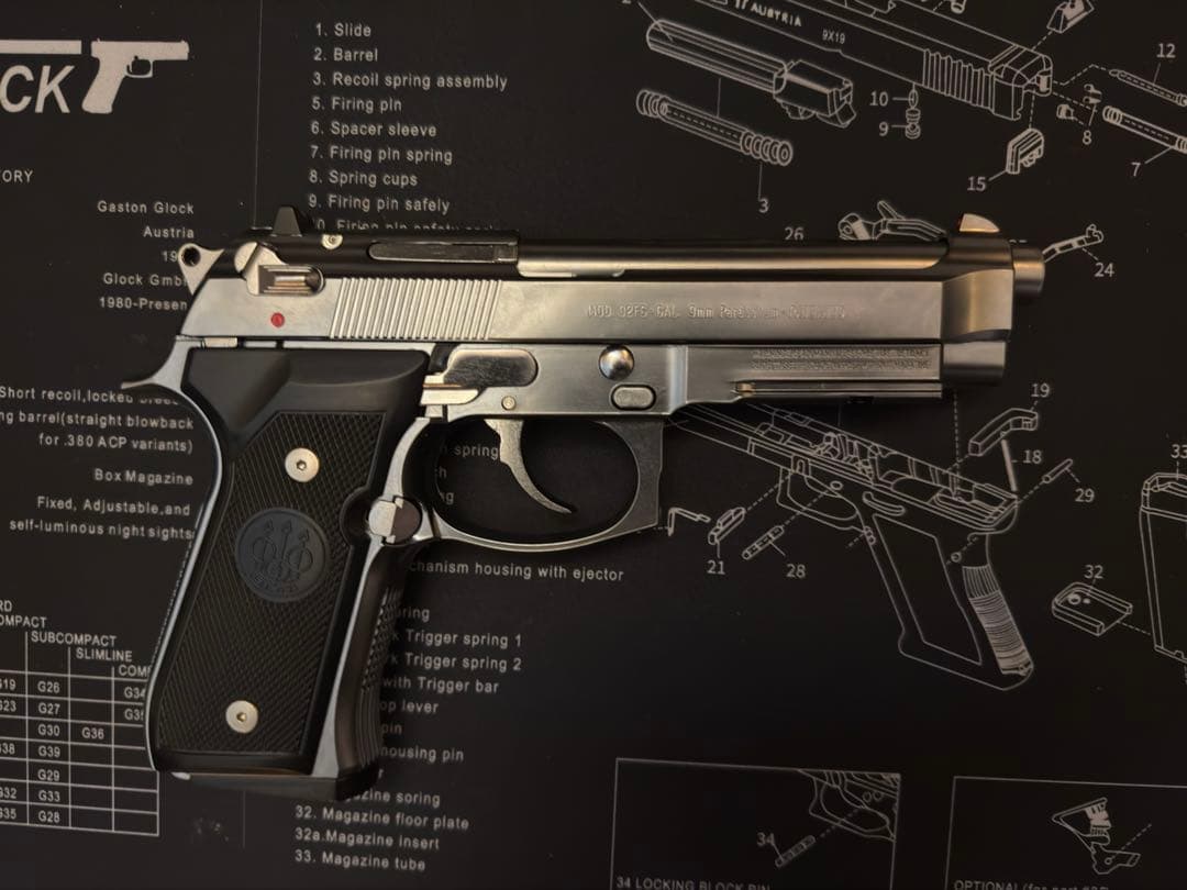マルシン M9A1 ABSシルバー モデルガン 未発火 - トイガンアウトレット