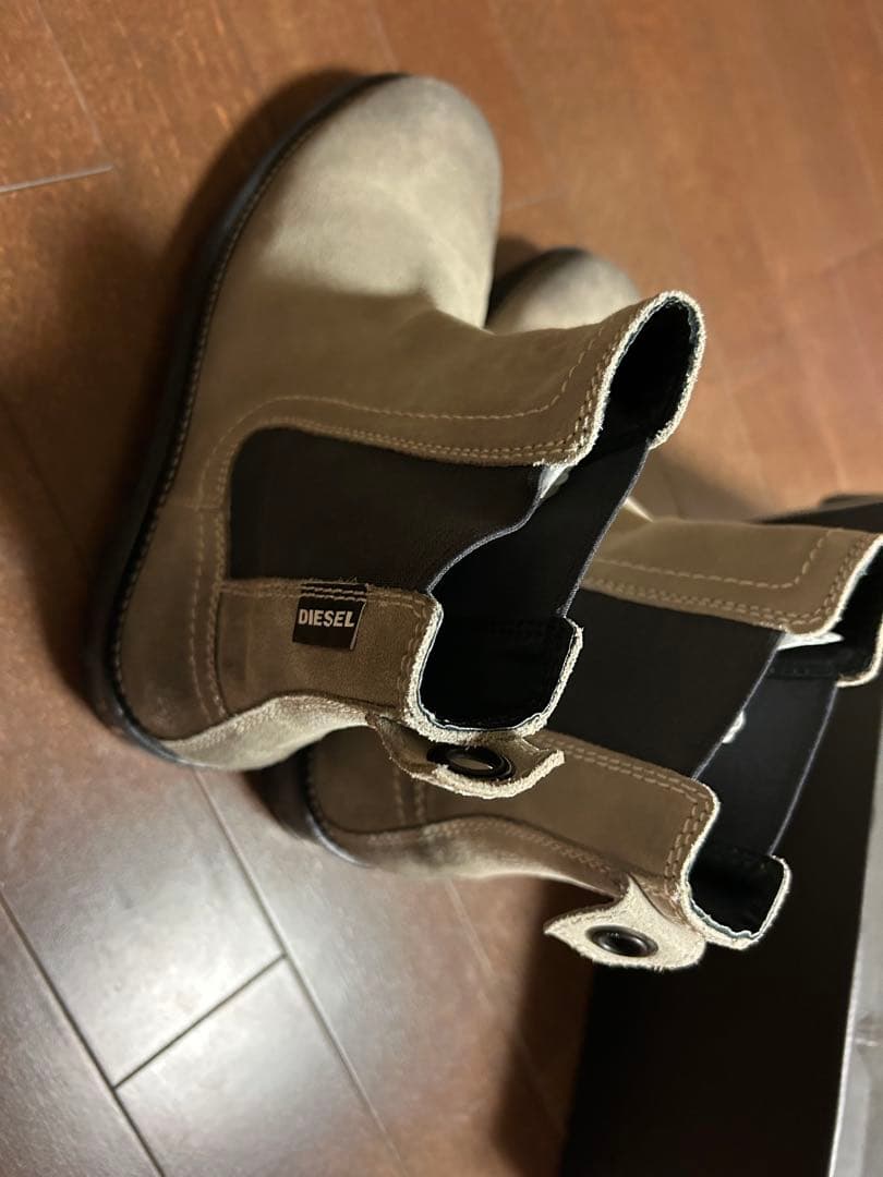 えいまたさん専用[美品ディーゼル DIESEL ダート加工サイドゴアブーツ