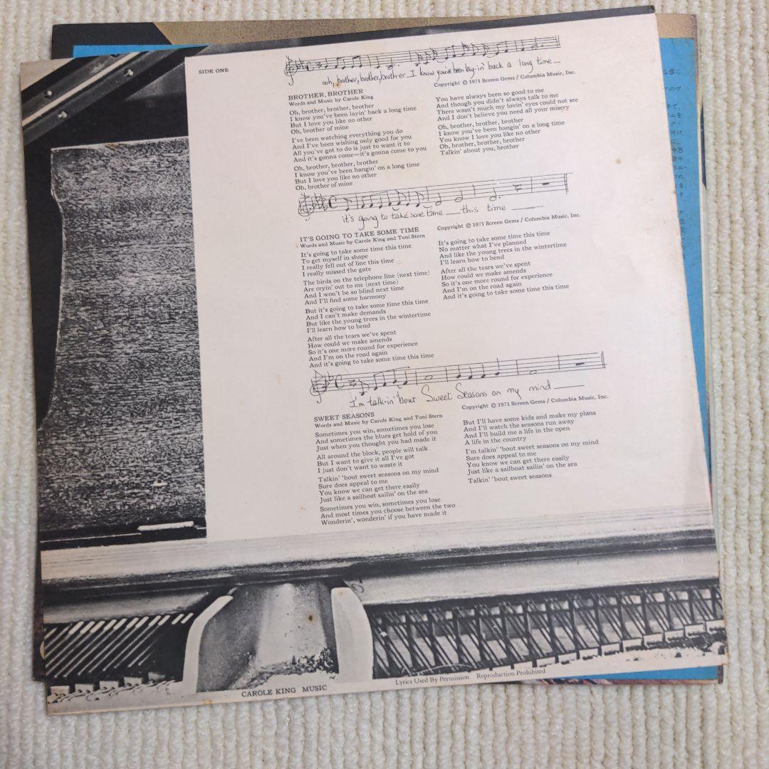 希少、白ラベル見本盤LP】キャロル・キング／キャロル・キング