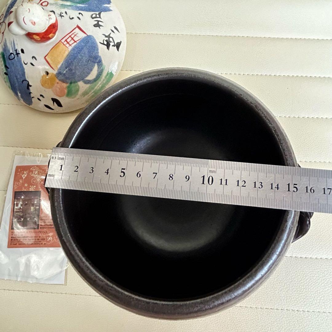 夕立窯 うさぎ 土鍋 炊飯土鍋 色絵 赤絵兎