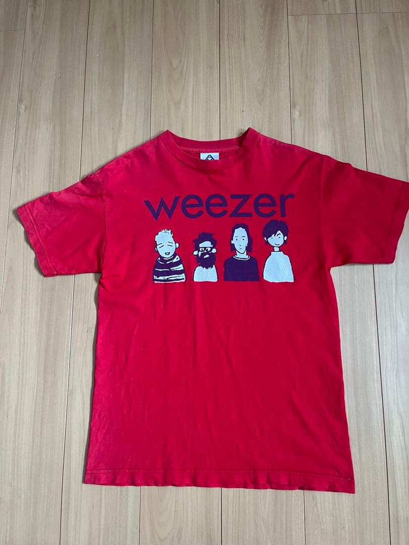 激レア！リヴァースヒゲ面バージョン！weezer ツアーT Mサイズ　赤 激レア！リヴァースヒゲ面バージョン！weezer ツアーT Mサイズ 赤 激