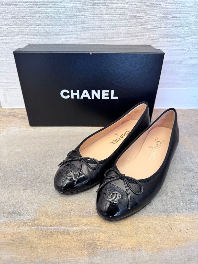限定お値下げ☆CHANEL ブラック バレリーナ 楽天市場】【美品】シャネル 【CHANEL】 バレリーナ チェーン