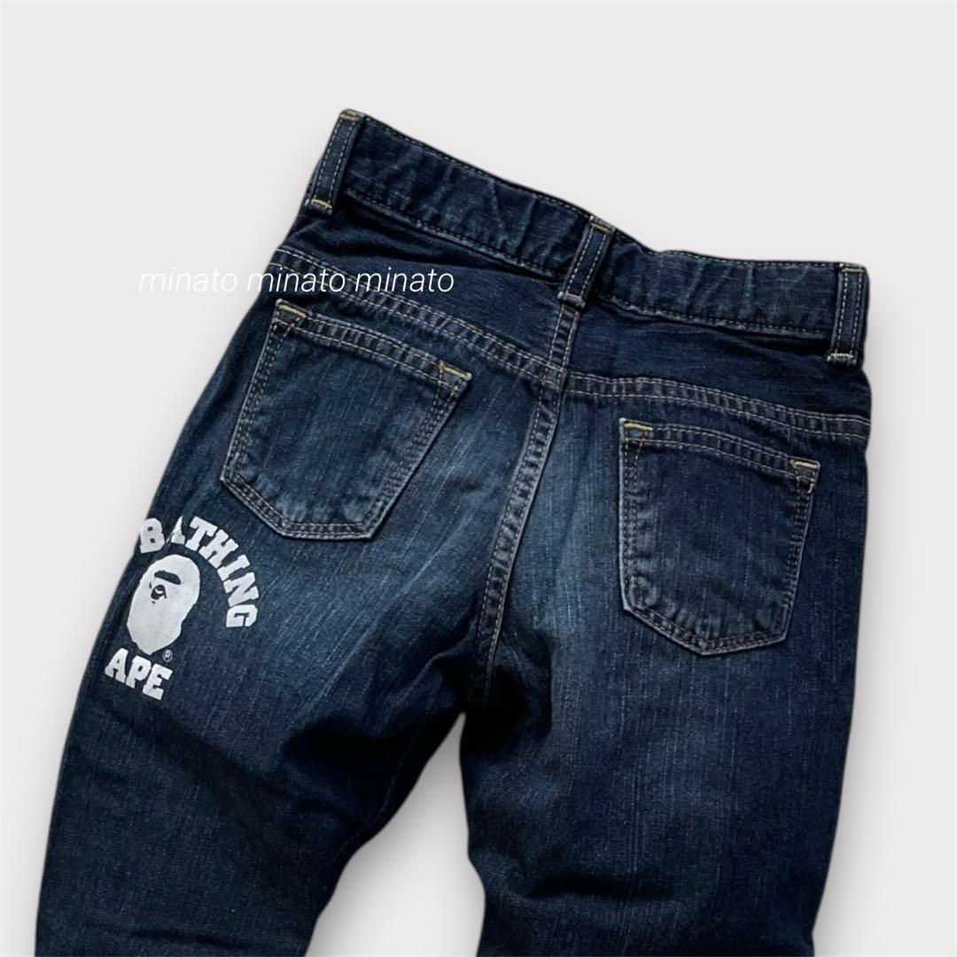 美品 A BATHING APE ア ベイシング エイプ キッズ デニム 110 - メルカリ