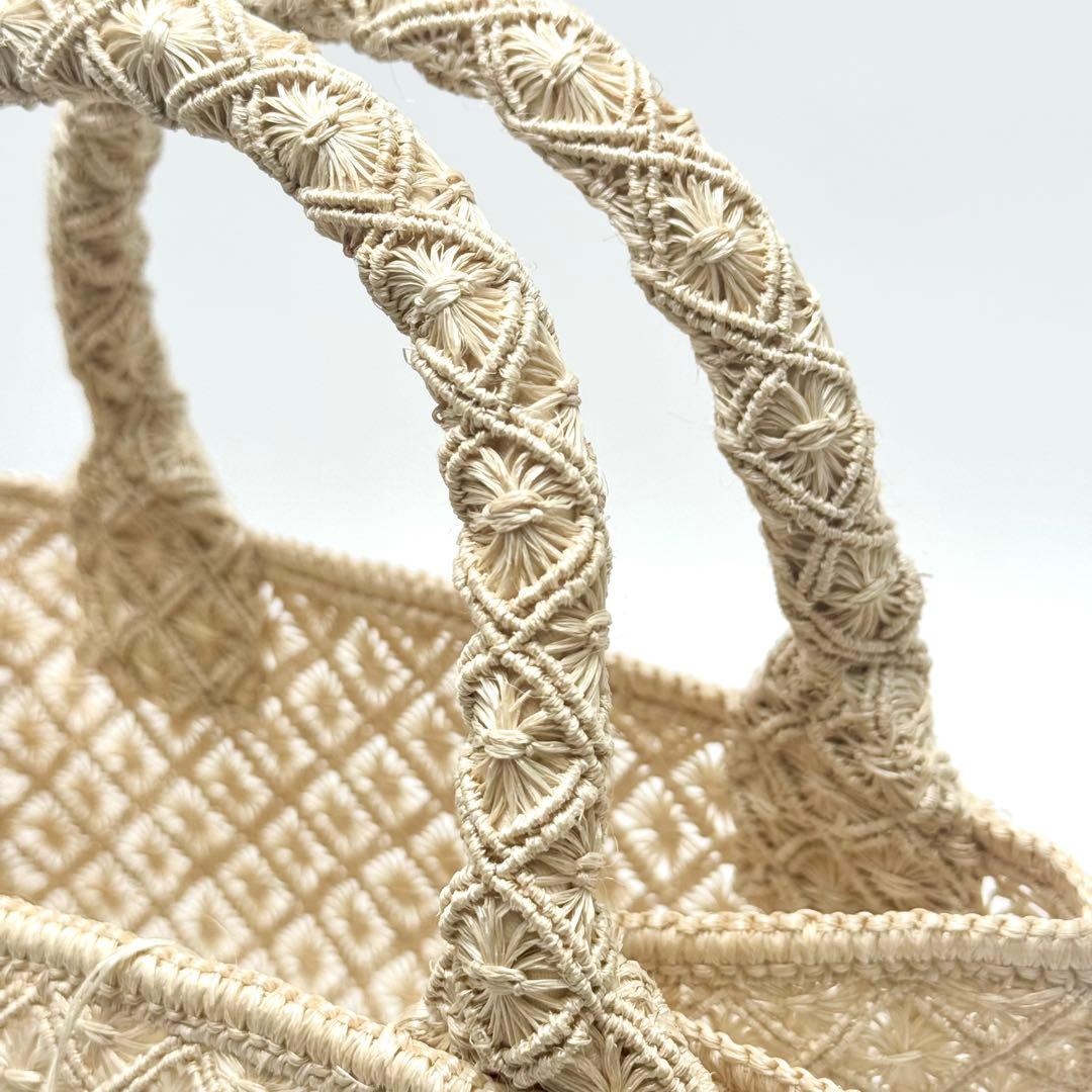 アバカ 籠バック M+abaca 花繋ぎ 夏単衣 6598 - メルカリ