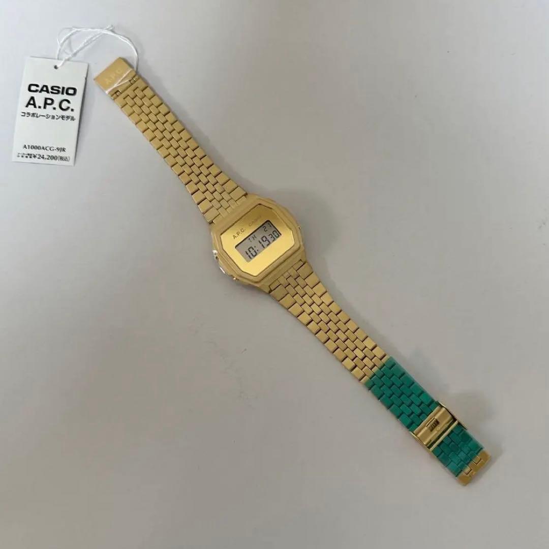 CASIO x A.P.C. watch A1000ACG-9JR ゴールド - メルカリ