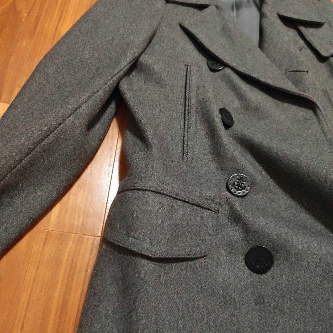 試着のみ POLO RALPH LAUREN グレー ピーコート Pコート - メルカリ