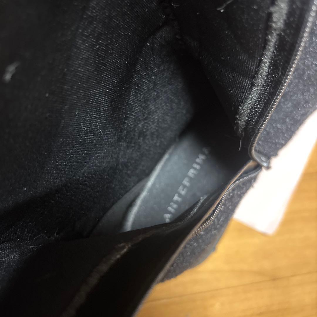 アンテプリマのお花のキラキラビジュー付き黒ロングブーツ23.5美品