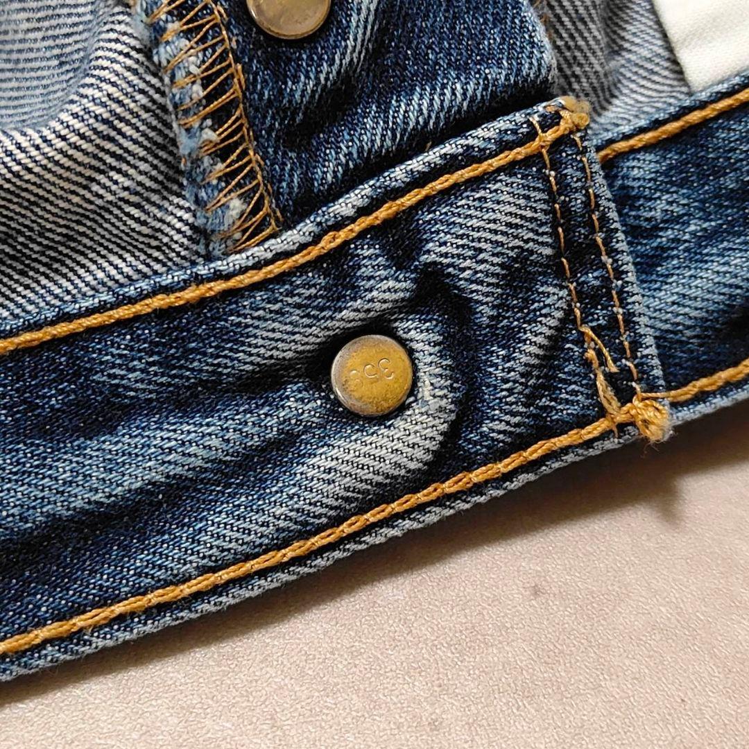 ビンテージ リーバイス 501 ダメージ パッチワーク グランジデニム w34