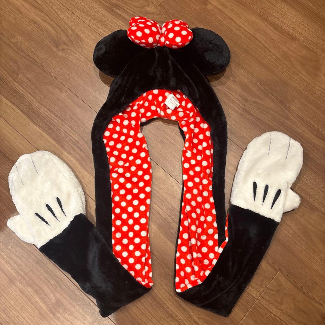ディズニーミニーちゃん マフラーキャップ