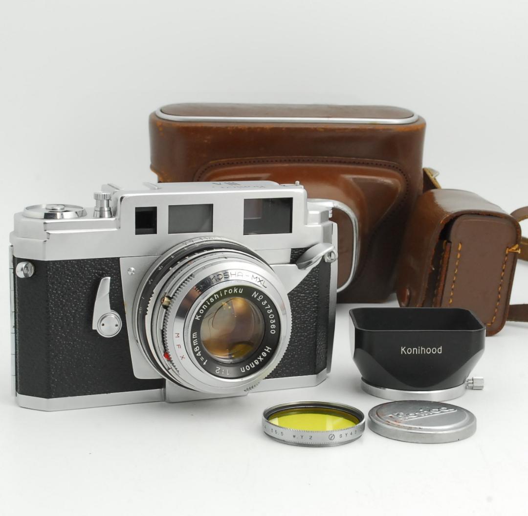 KONICA ⅢA 48mm F/2レンズ レンジファインダーフィルムカメラ Sランク 整備済み Konica ⅢA レンジファインダー 3ヶ月動作保証付き