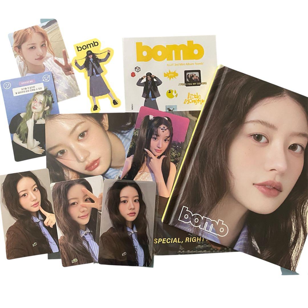 ILLIT bomb【GLLIT ver.ミンジュ】+トレカ6種セット - メルカリ