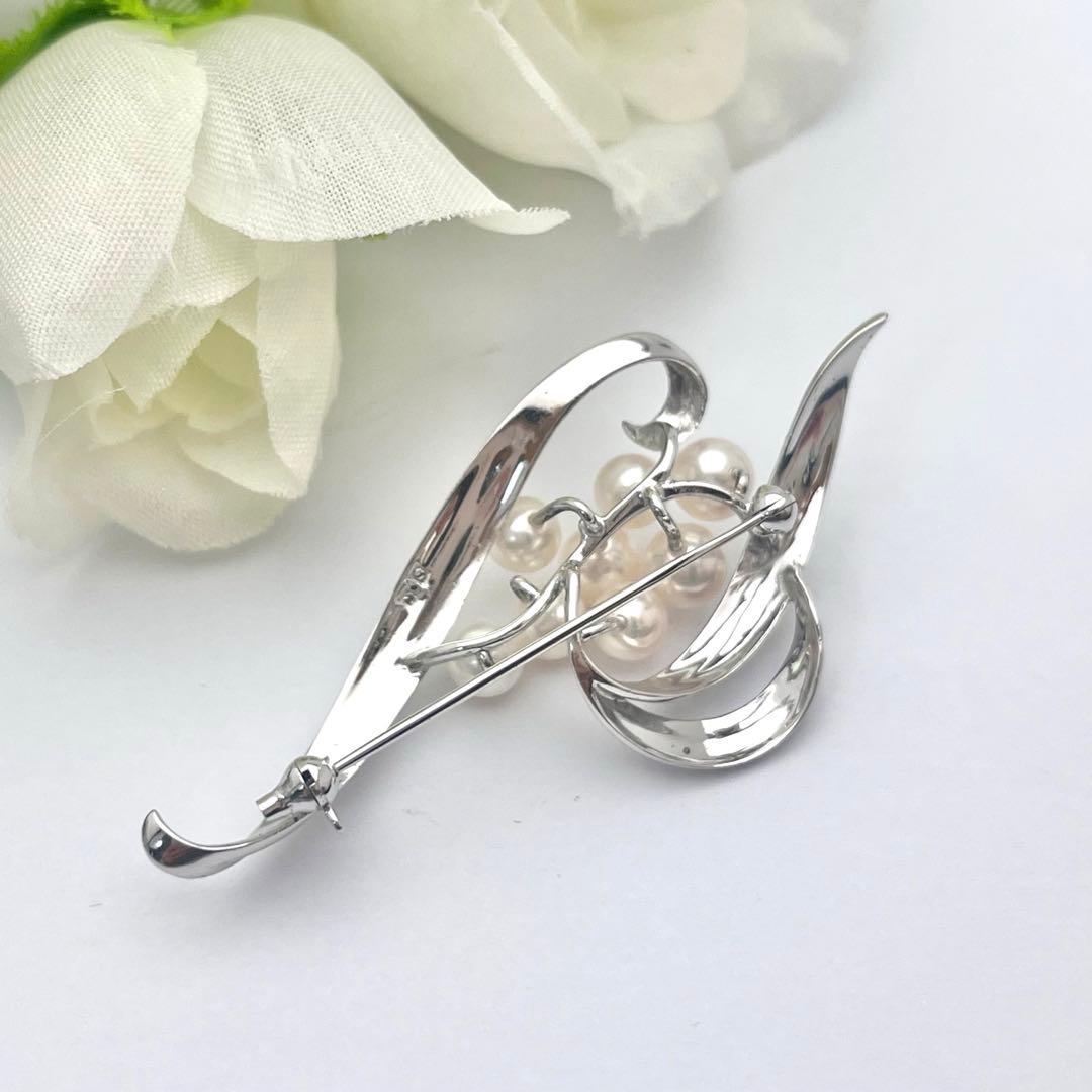 ☆美品☆ミキモト パール シルバー ブローチ 皇室御用達ブランド