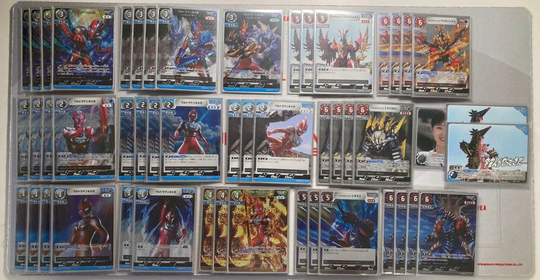 ウルトラマンカードゲーム オメガ メテオ デッキ スターターデッキ2個買い以外で初めてデッキ組んでみました❕ この