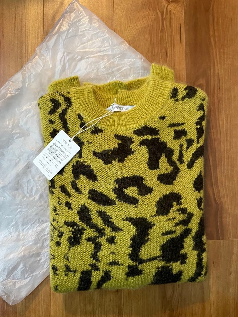 未使用 23AW ジョンローレンス サリバン モヘアニット レオパード 野村