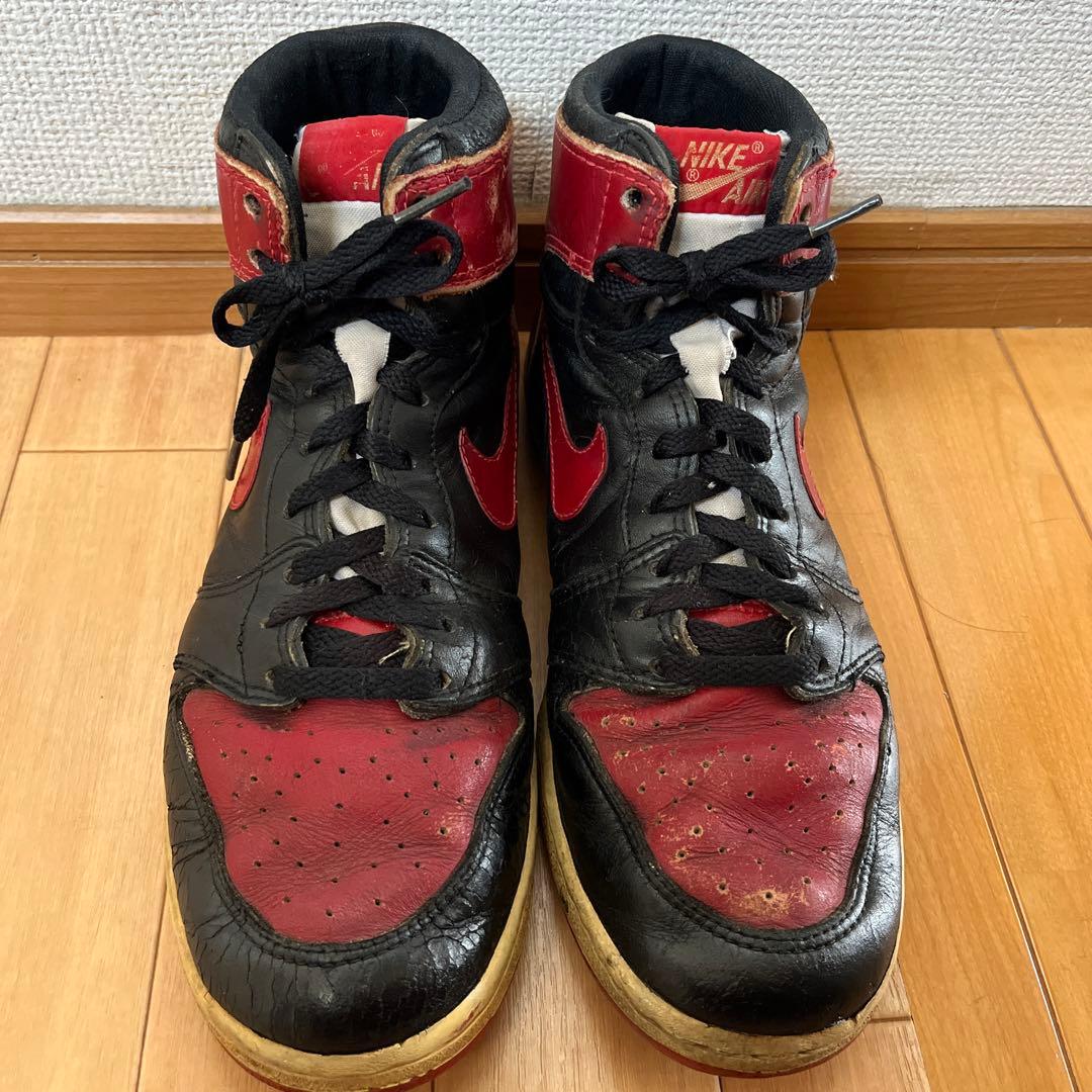 幻の1985年製 オリジナル AJ1 BRED 黒赤タン白 ジョーダン1激レア品