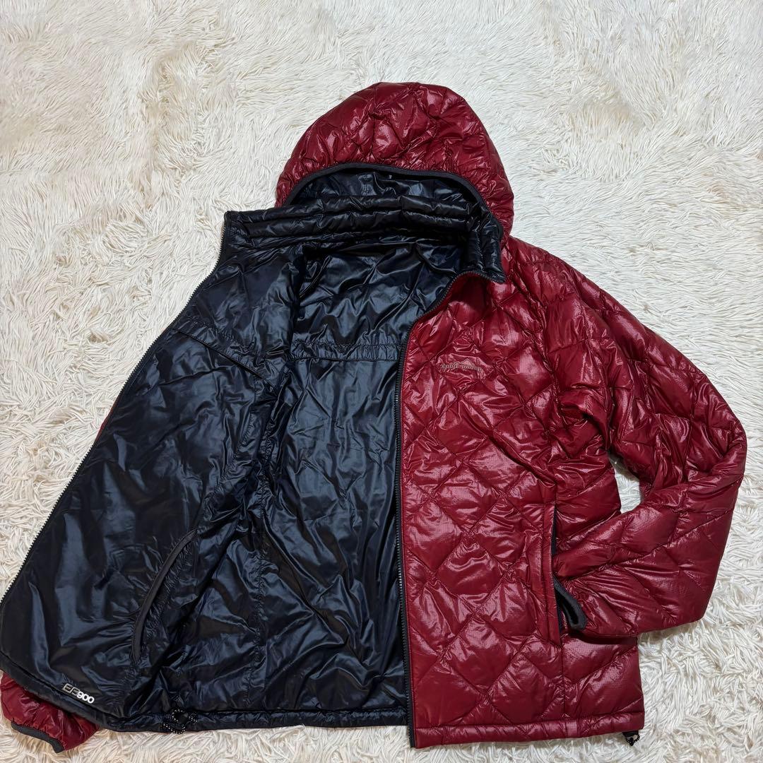 00s エディーバウアー リバーシブル グースダウン ダイヤキルト フード
