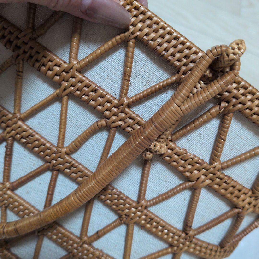 Demi-Luxe BEAMS アタ オープンワーク カゴバッグ