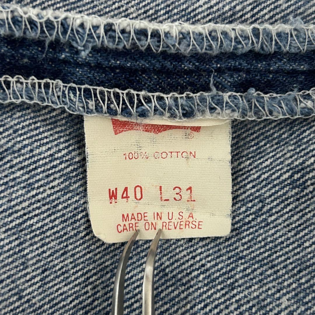 80s USA製 Levi's 501 脇割 W40 要リペア ナイロンフット - メルカリ