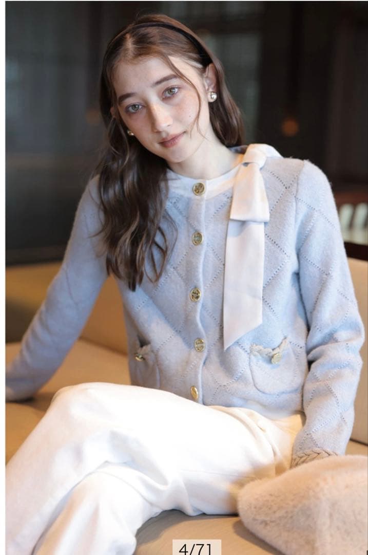 Rirandture MARIEBELLE Ribbon Knit Jacket - メルカリ