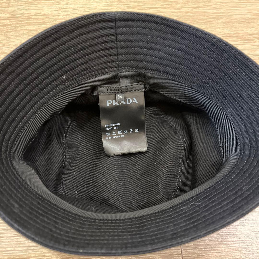 PRADA ブラック バケットハット - メルカリ