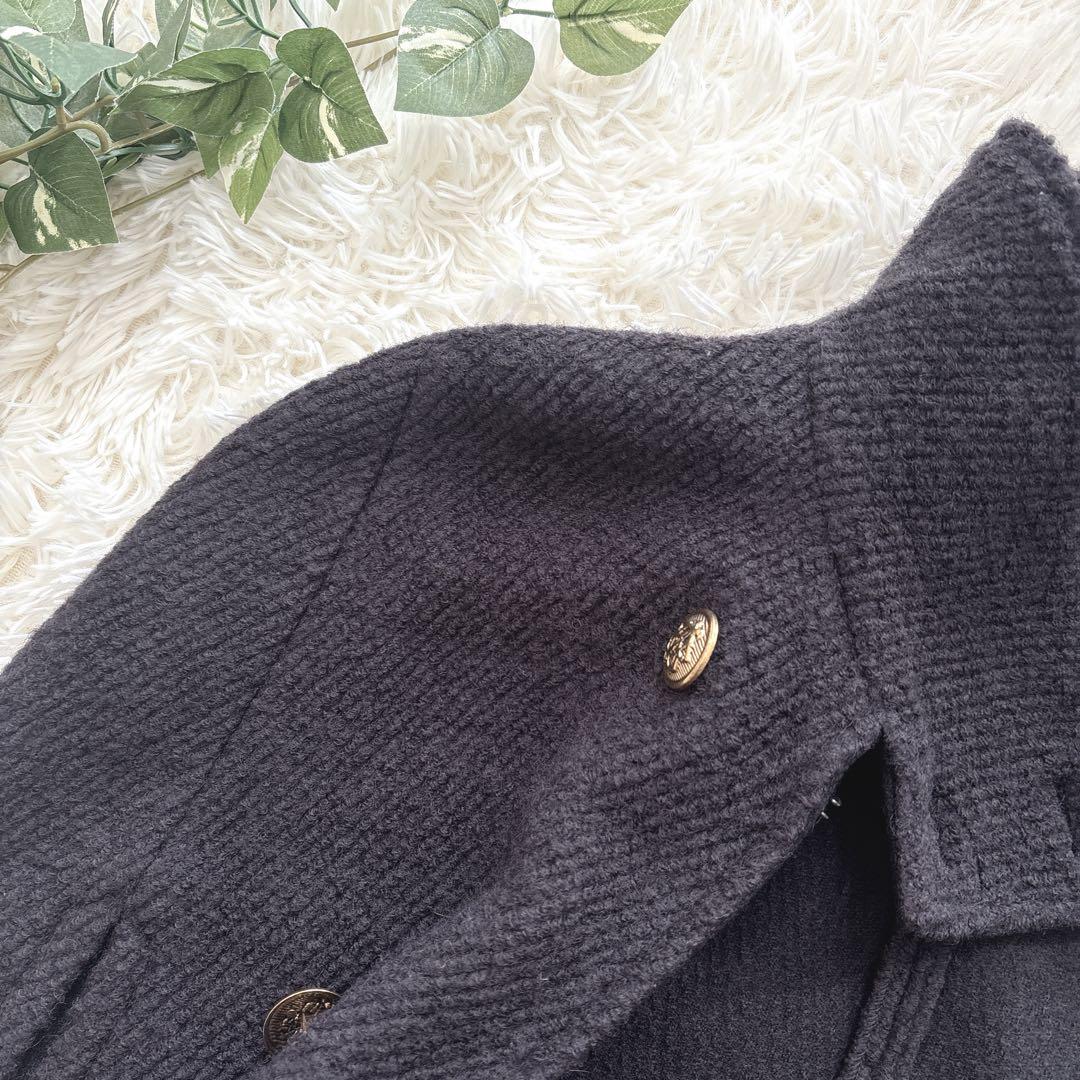 希少】ZARA ロングケープ マント ポンチョ コート M-L ファッション