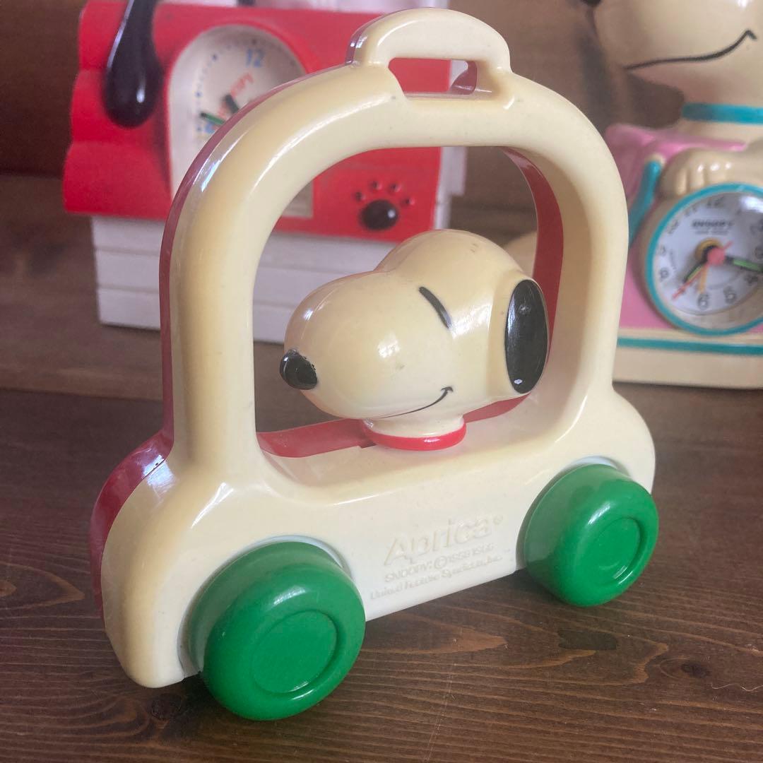Vintage Peanuts レトロ スヌーピー 置時計 温度計フィギュア