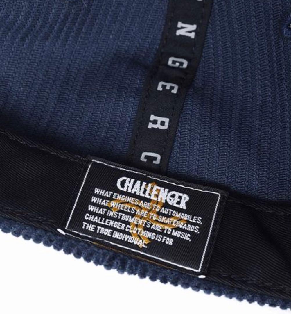 challenger 25awコーデュロイキャップ ネイビー - メルカリ