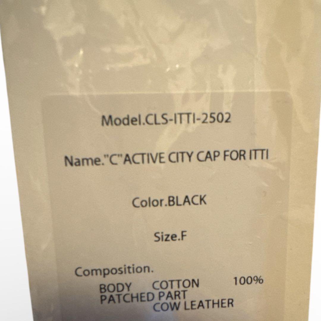 新品CLESSTE　\"C\"ACTIVE CITY CAP FOR ITTI 黒