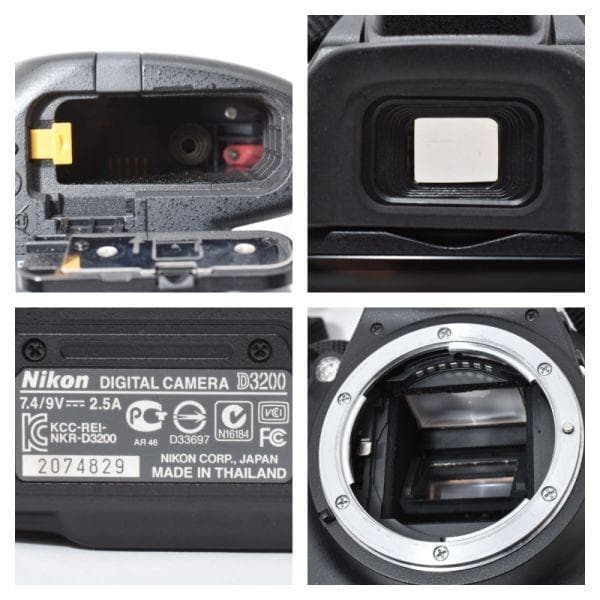 【美品】ニコン Nikon D3200 ボディ　《ショット数6200回》元箱付