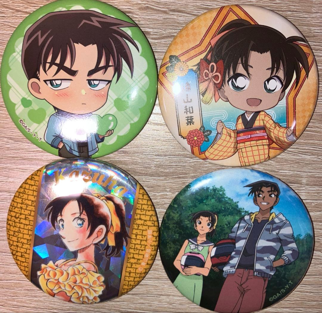 名探偵コナン 服部平次 遠山和葉 デフォルメ 場面 コナン展 缶バッジ