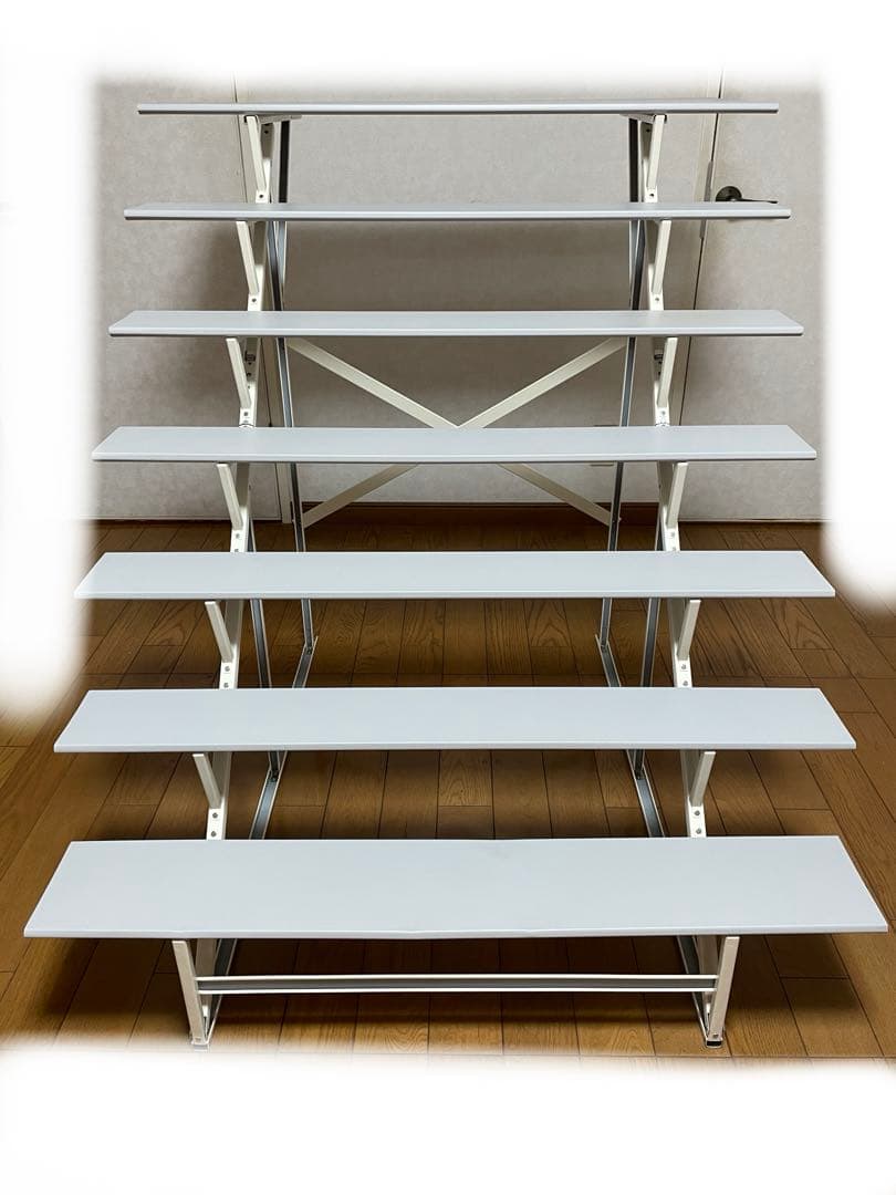 【値下げ】　お雛段　スチール段　35号7段　お雛様　コレクション　収納　棚 楽天市場】雛人形 七段飾り用 雛段 35号-7 横幅105cm スチール段