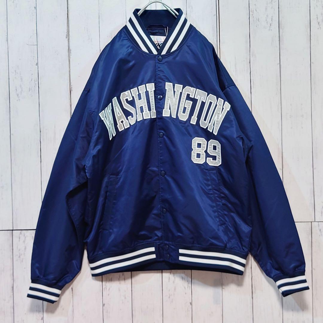 BIKE WASHINGTON 89 スタジャン Lサイズ ネイビー - メルカリ