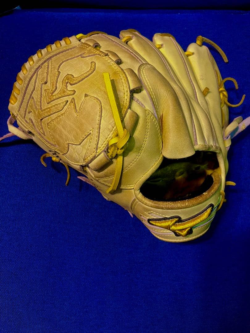 ミズノプロ 硬式左投手用　イエロー Mizuno Pro あすつく ミズノプロ 硬式用 オーダー 投手用 左投げ用 AXI