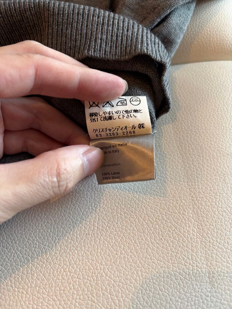 ディオールオム エディスリマン 2004AW Vネックニット グレー - メルカリ