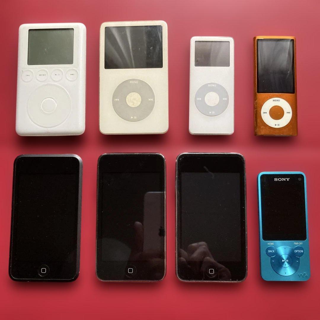 【ジャンク品】iPod×7 ウォークマン×1 ジャンク品 iPod SONY ウォークマン ソニー Apple アップル WALKMAN