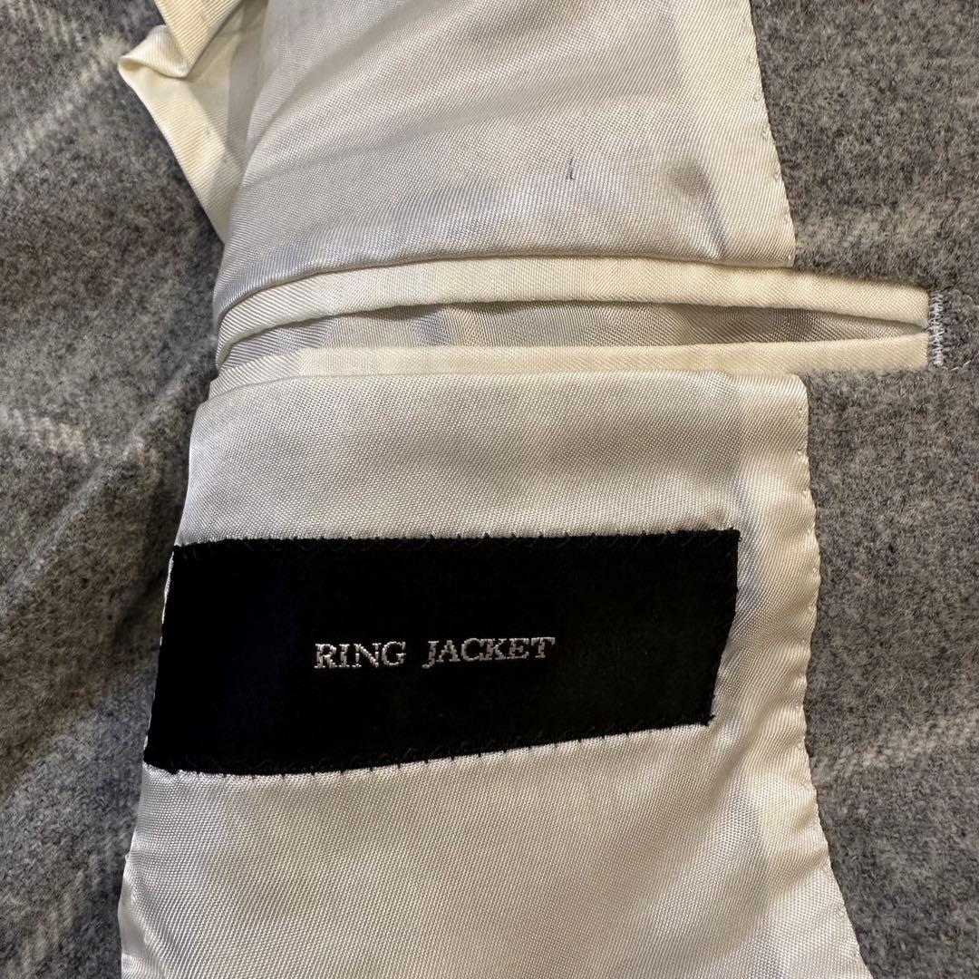 美品 RING JACKET ウィンドウペン ジャケット 46 - メルカリ
