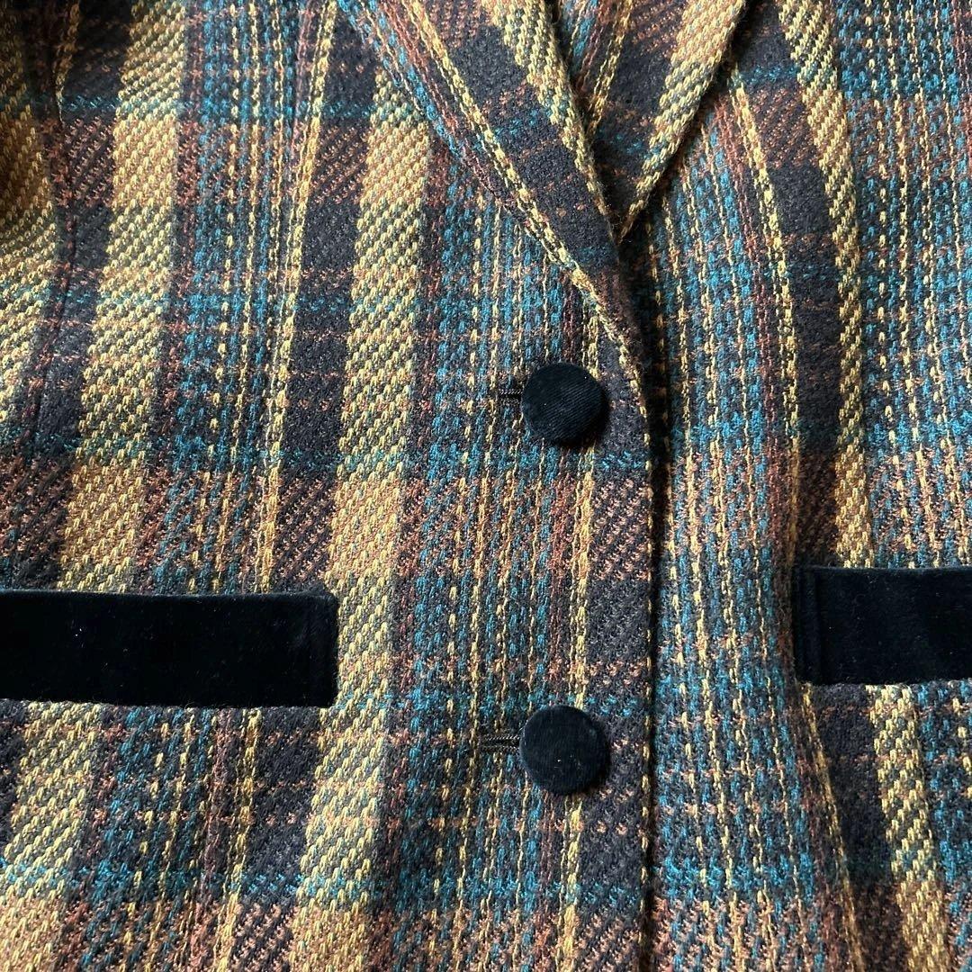 ヴィンテージ 昭和レトロ チェック柄 セットアップ スーツ 11号 - メルカリ