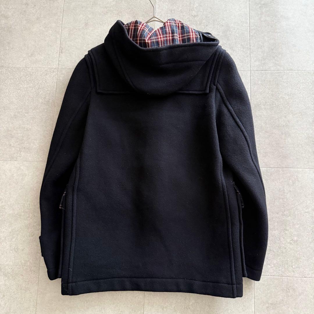 コムデギャルソンオム ダッフルコート チェック ウール AD2009 黒