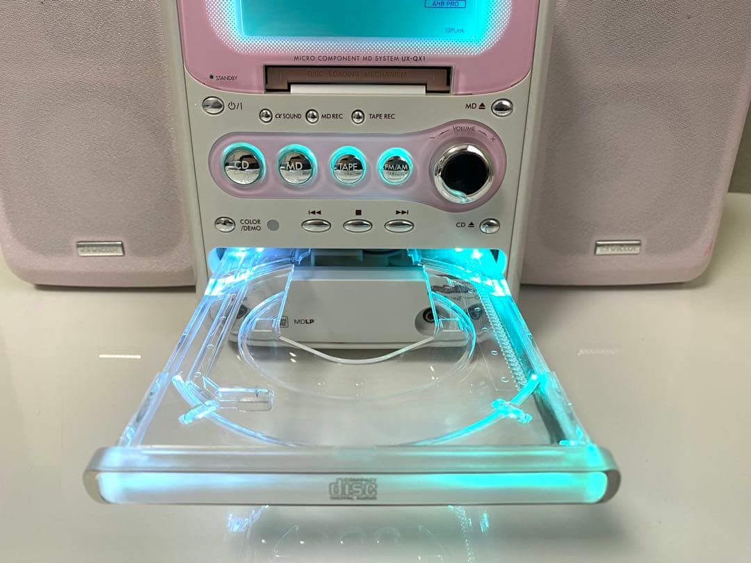 □ Victor コンポ CD MD カセット ピンク CA-UXQX1-P - メルカリ