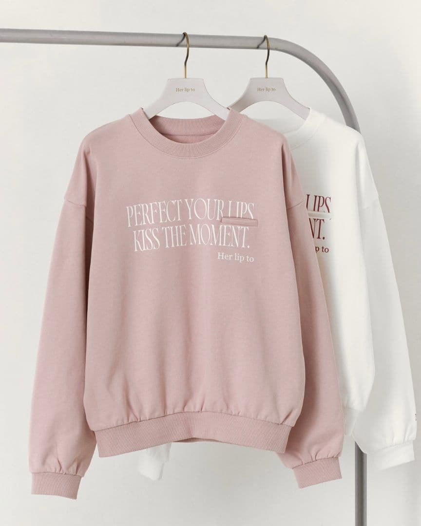 【新品未使用】LIP TO LOVE SWEATSHIRT ROSE 776449_527105?$fullBpdp$